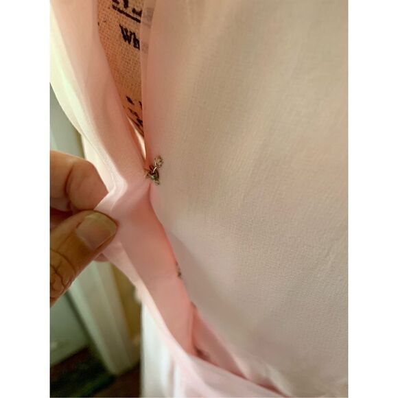 Vintage Pink Homemade Chiffon Maxi Dress - Picture 4 of 15